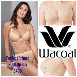NWOT Perfect Primer Push Up Bra 34DD, Sand color